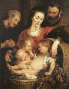 The Sacred Family with Holy Isabel Peter Paul Rubens